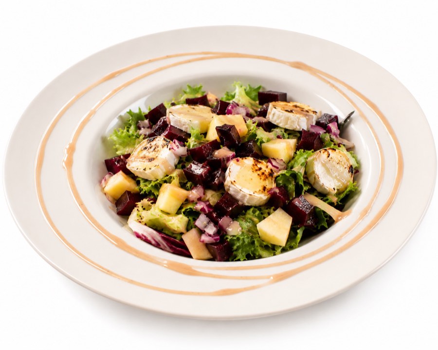 Ensalada de queso de cabra